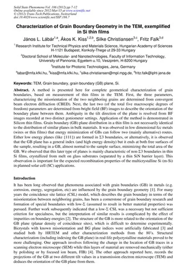Capa de Electron Microscopy XIV