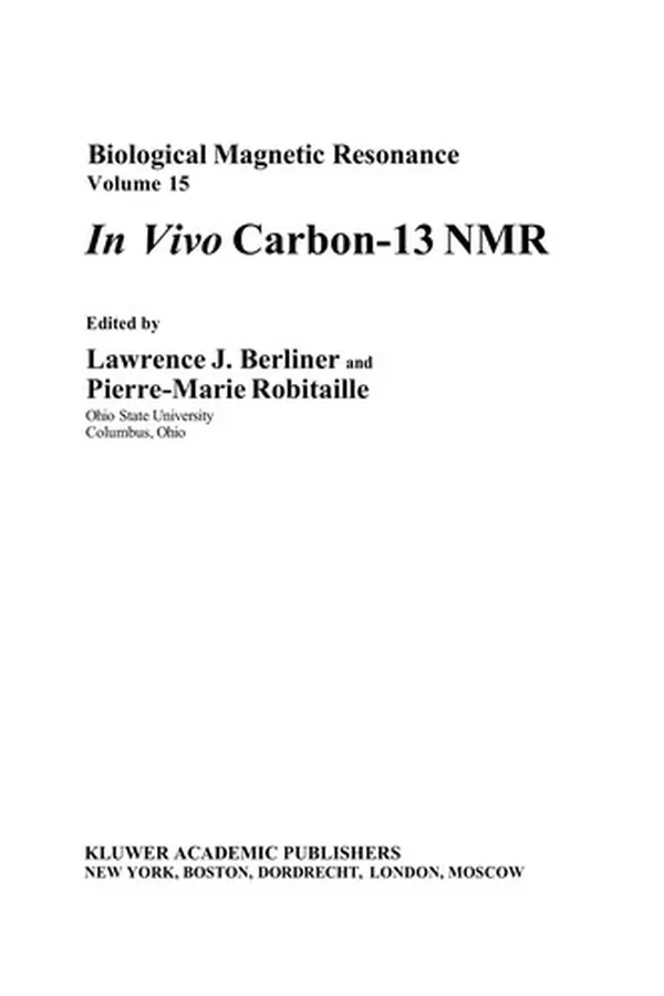 Capa de Biological Magnetic Resonance, Volume 15