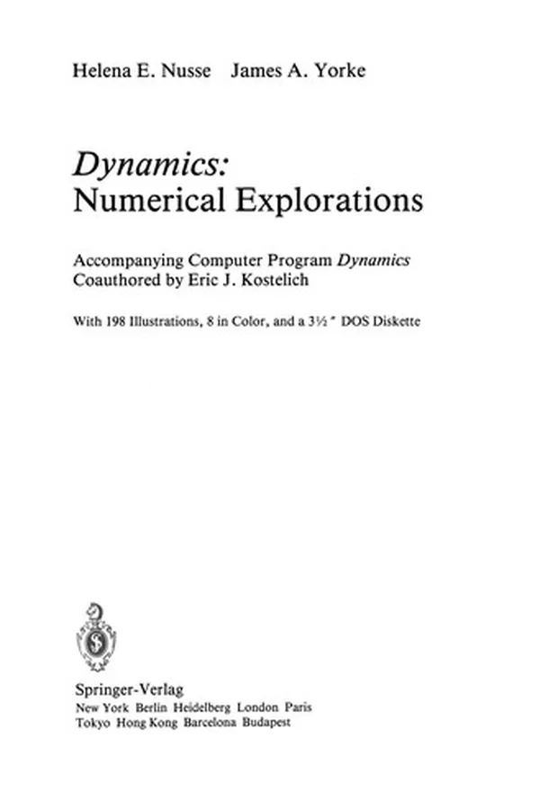 Cover of Dynamics: Numerical Explorations