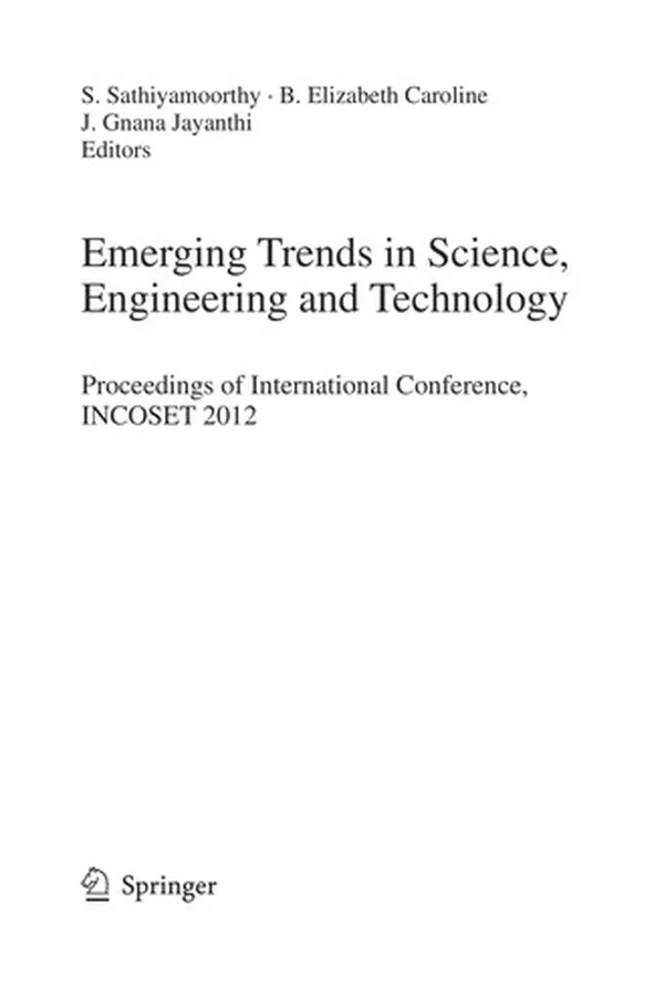 Cover of Emerging Trends in Science, Engineering and Technology