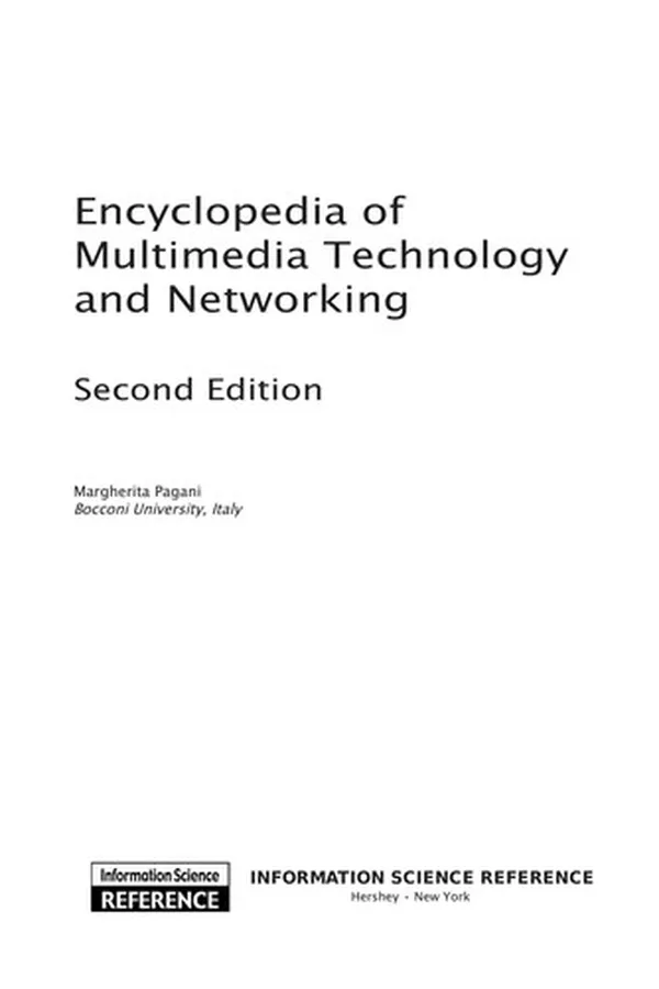 Capa de Encyclopedia of multimedia technology and networking