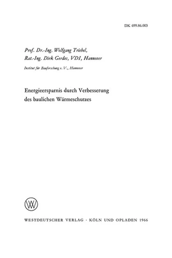 Capa de Energieersparnis durch Verbesserung des baulichen Wärmeschutzes