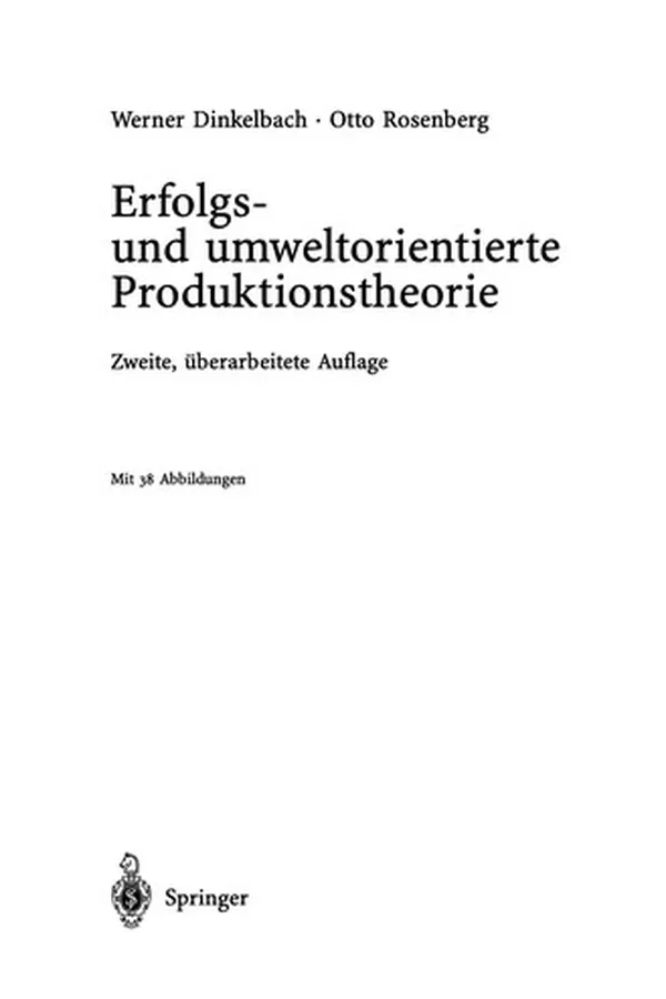 Capa de Erfolgs- und umweltorientierte Produktionstheorie