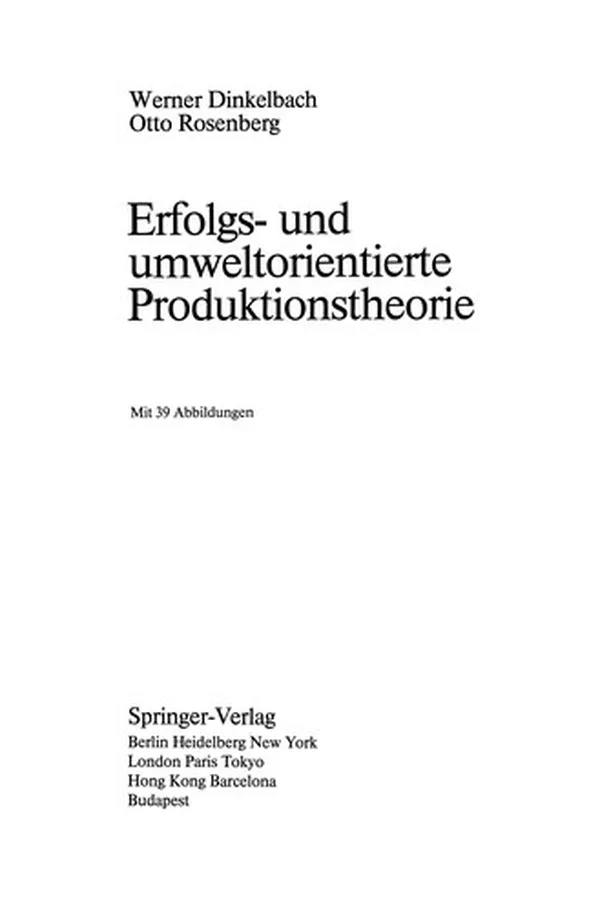 Capa de Erfolgs- und umweltorientierte Produktionstheorie