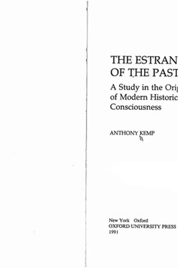 Capa de The estrangement of the past