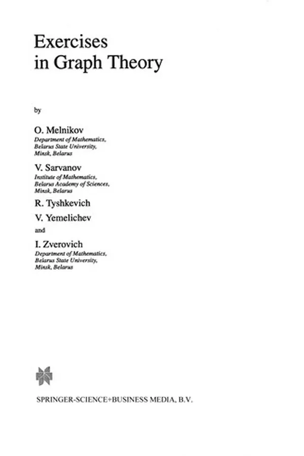 Capa de Exercises in Graph Theory