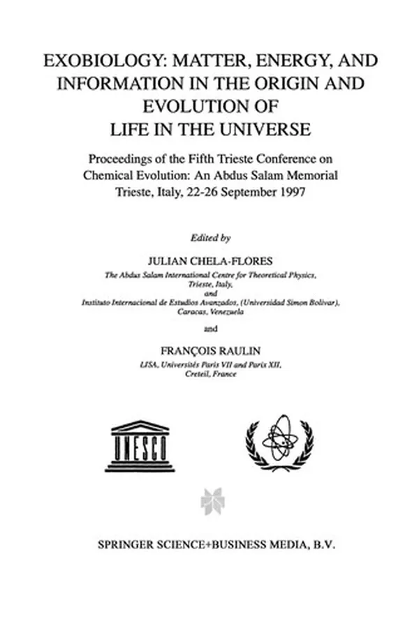 Capa de Exobiology: Matter, Energy, and Information in the Origin and Evolution of Life in the Universe