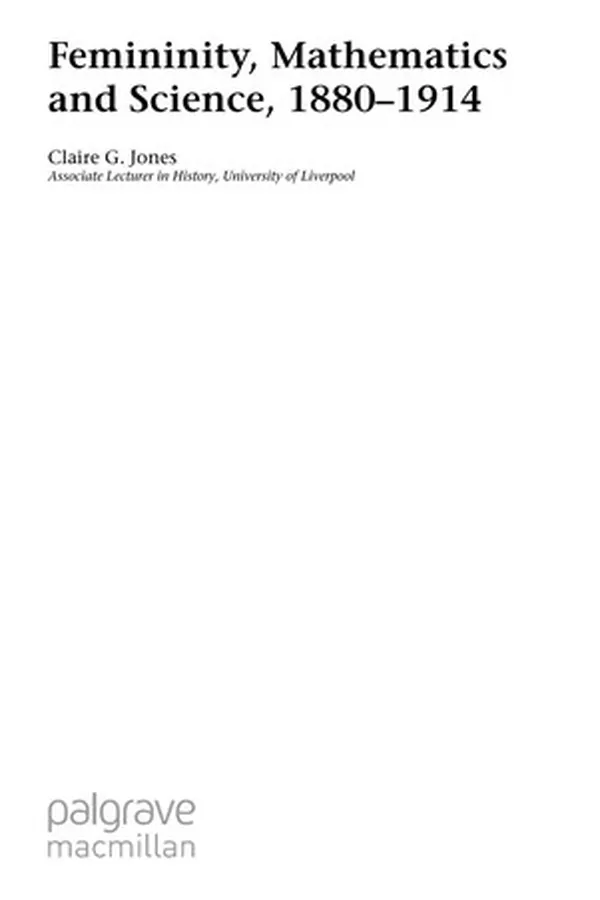 Capa de Femininity, mathematics and science, 1880-1914