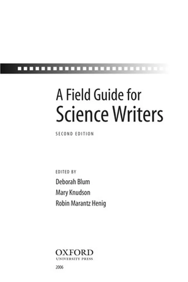 Capa de A field guide for science writers