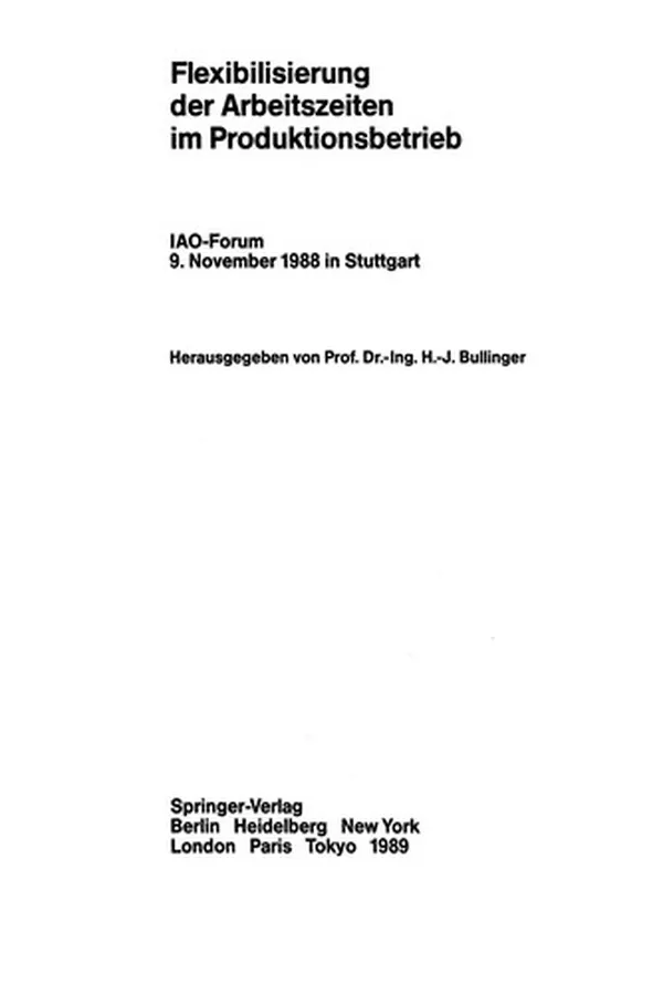Capa de Flexibilisierung der Arbeitszeiten im Produktionsbetrieb