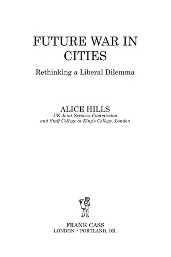 Capa de Future war in cities