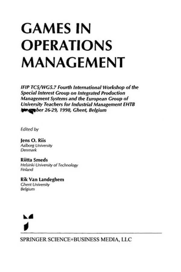 Capa de Games in Operations Management