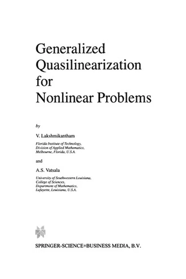 Cover of Generalized Quasilinearization for Nonlinear Problems