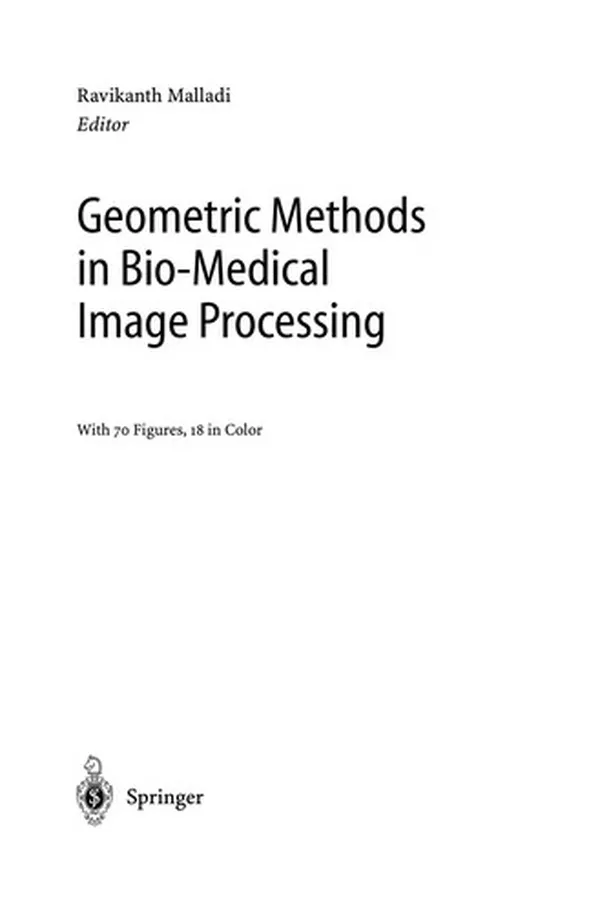 Capa de Geometric methods in bio-medical image processing