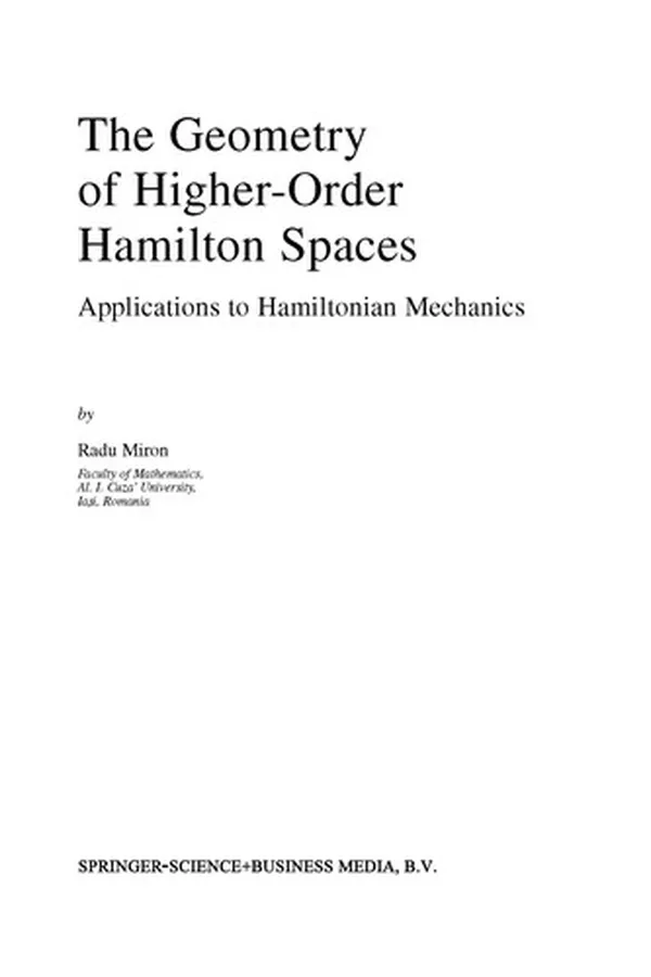 Capa de The Geometry of Higher-Order Hamilton Spaces