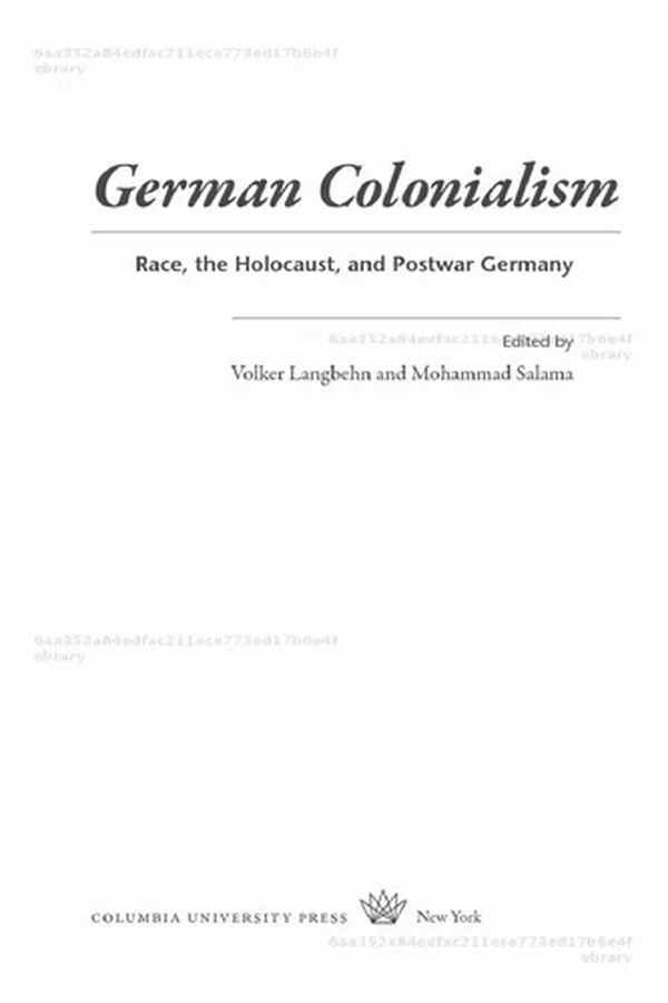Capa de German colonialism