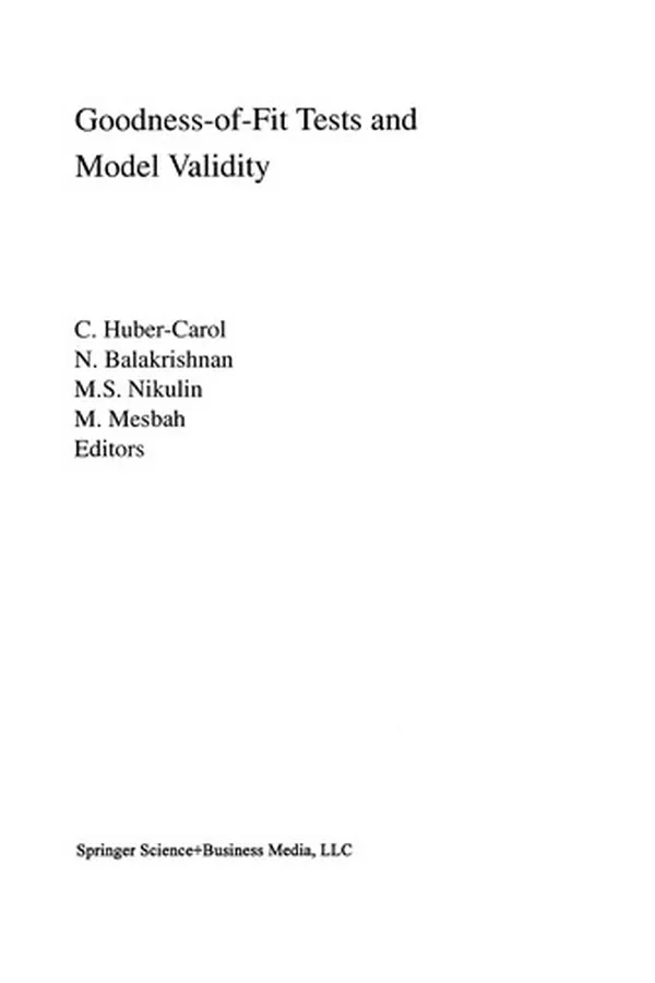 Capa de Goodness-of-Fit Tests and Model Validity