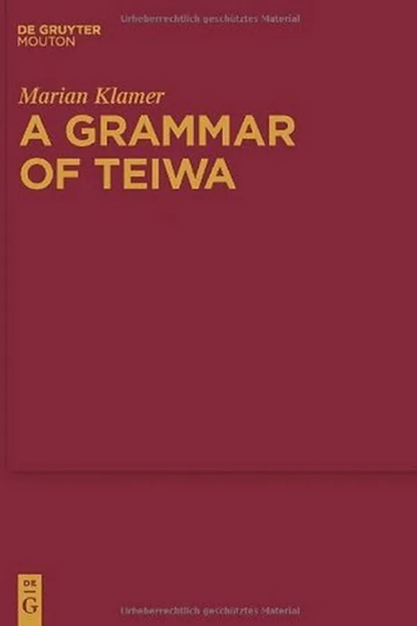 Capa de A Grammar of Teiwa