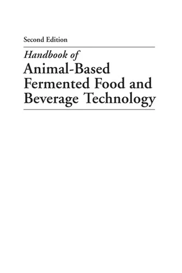 Capa de Handbook of animal-based fermented food and beverage technology