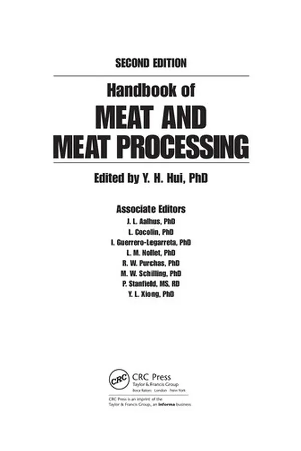 Capa de Handbook of meat and meat processing