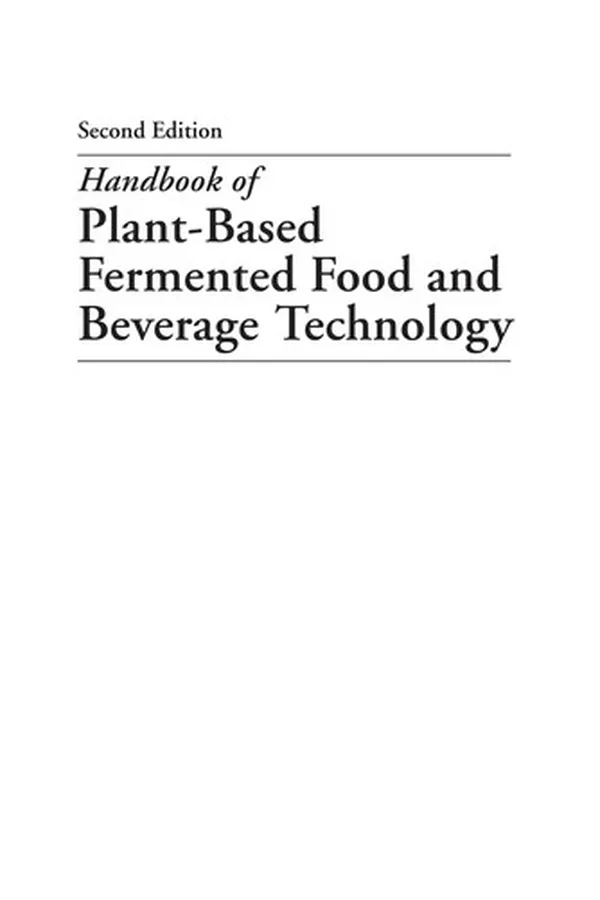 Capa de Handbook of plant-based fermented food and beverage technology