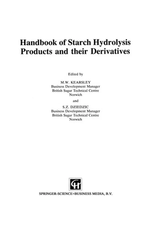 Capa de Handbook of Starch Hydrolysis Products and their Derivatives