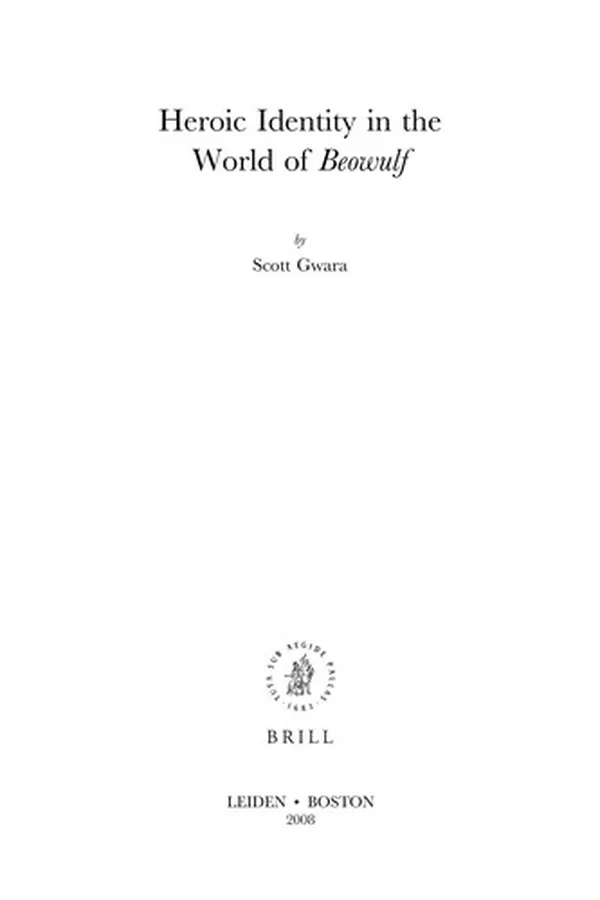 Capa de Heroic identity in the world of Beowulf
