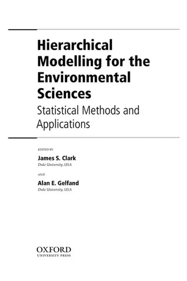 Capa de Hierarchical modelling for the environmental sciences