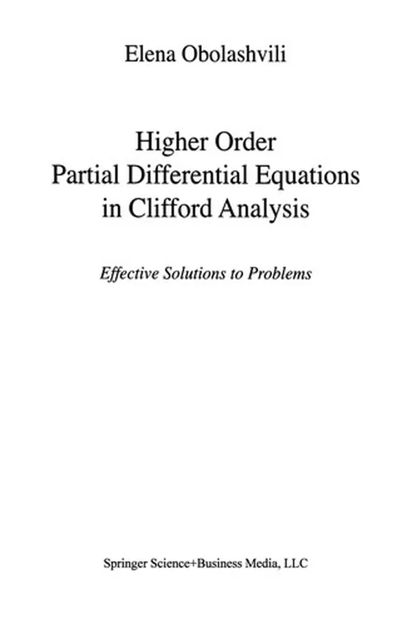 Capa de Higher Order Partial Differential Equations in Clifford Analysis