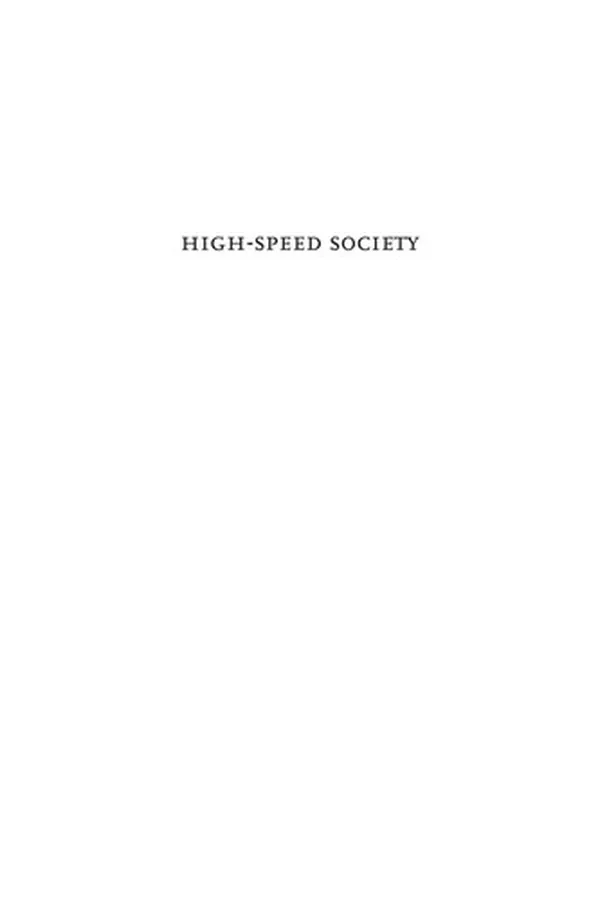 Capa de High-speed society