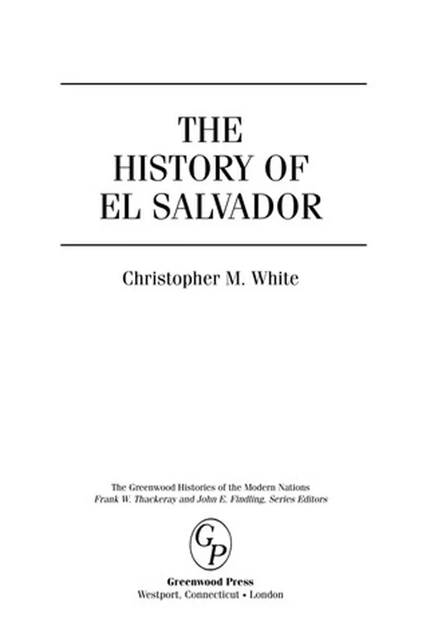 Capa de The history of El Salvador