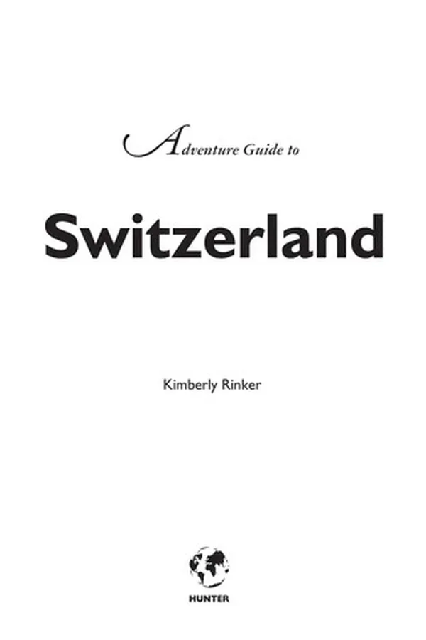 Capa de Adventure Guide to Switzerland
