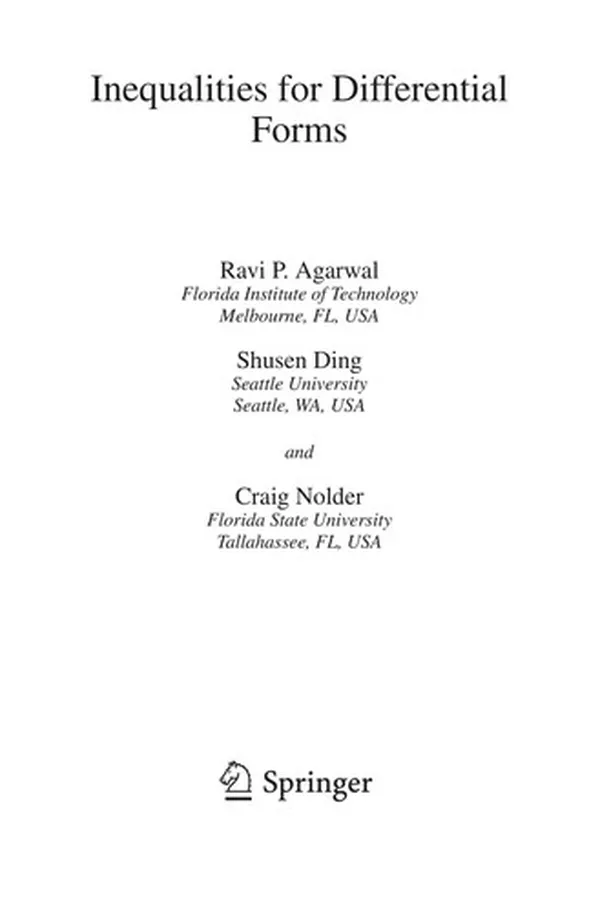 Capa de Inequalities for Differential Forms