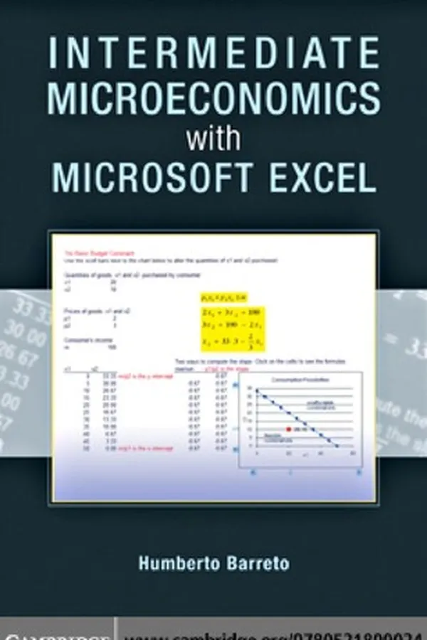 Cover of Intermediate microeconomics with Microsoft Excel