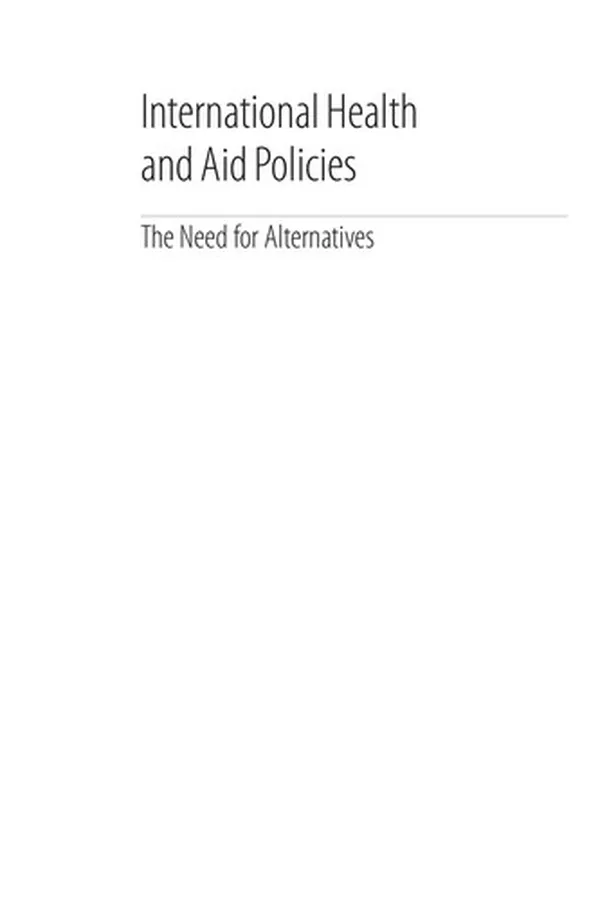 Capa de International health and aid policies