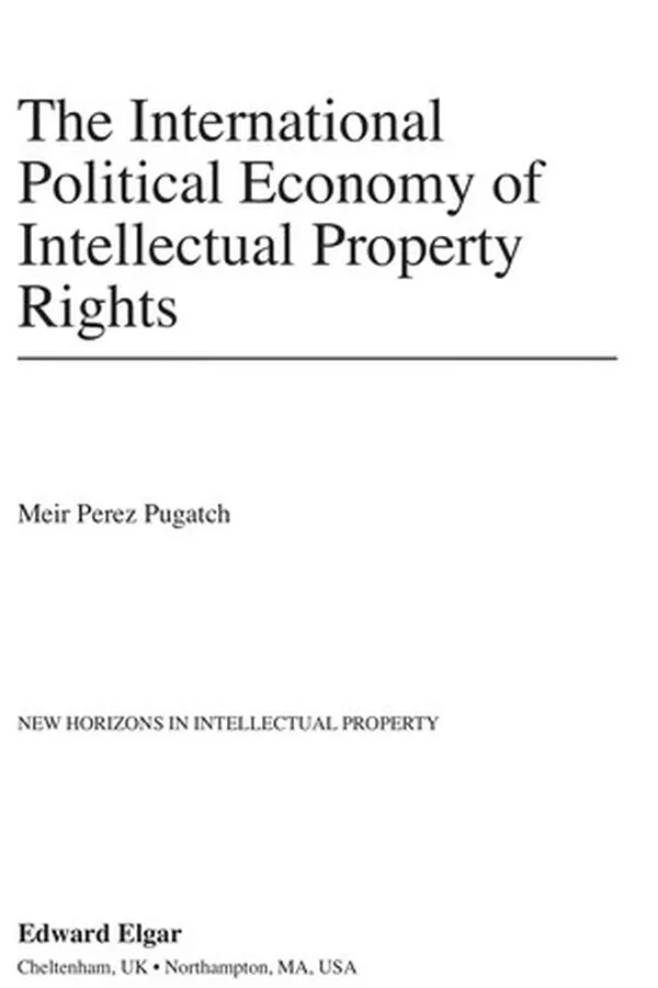Capa de The international political economy of intellectual property rights