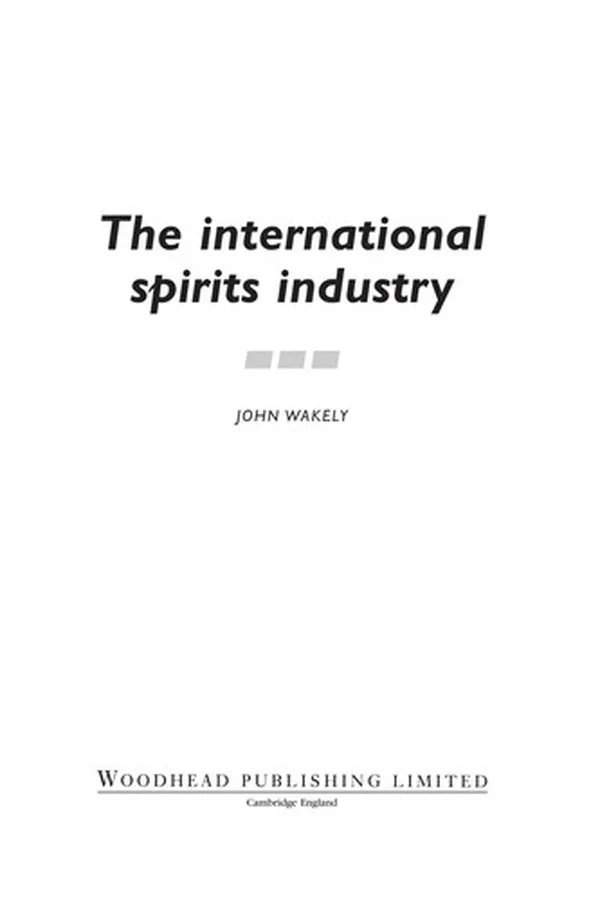 Capa de The international spirits industry