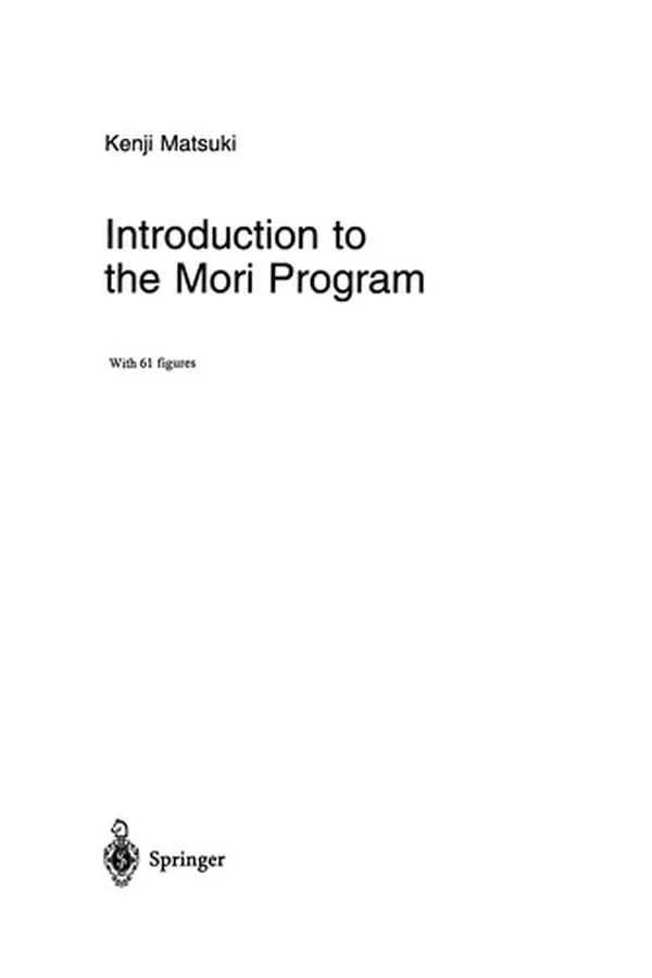 Cover of Introduction to the Mori Program