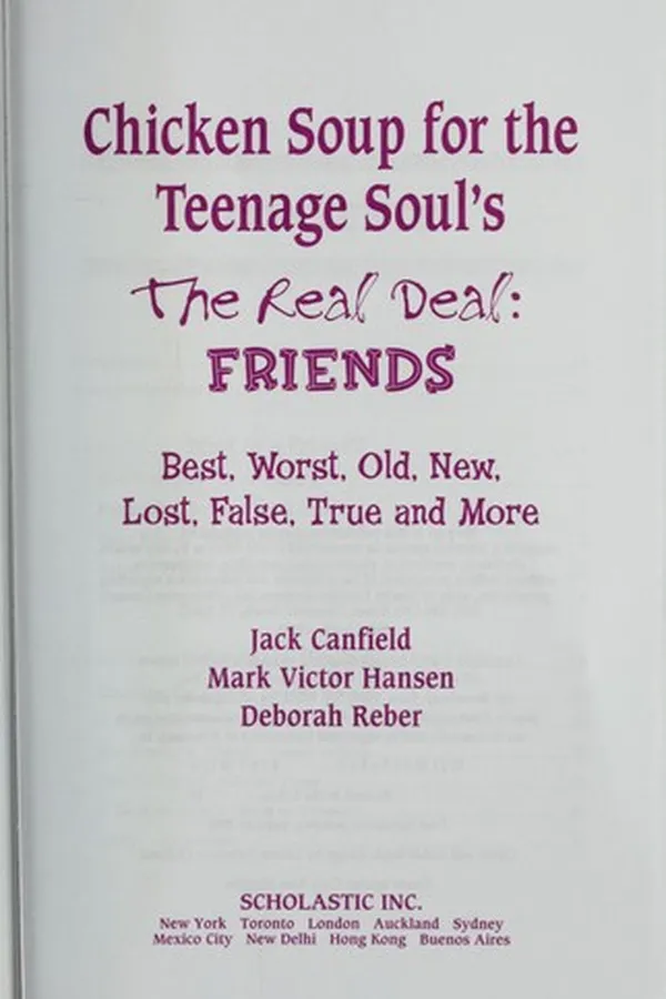Capa de Chicken soup for the teenage soul's the real deal