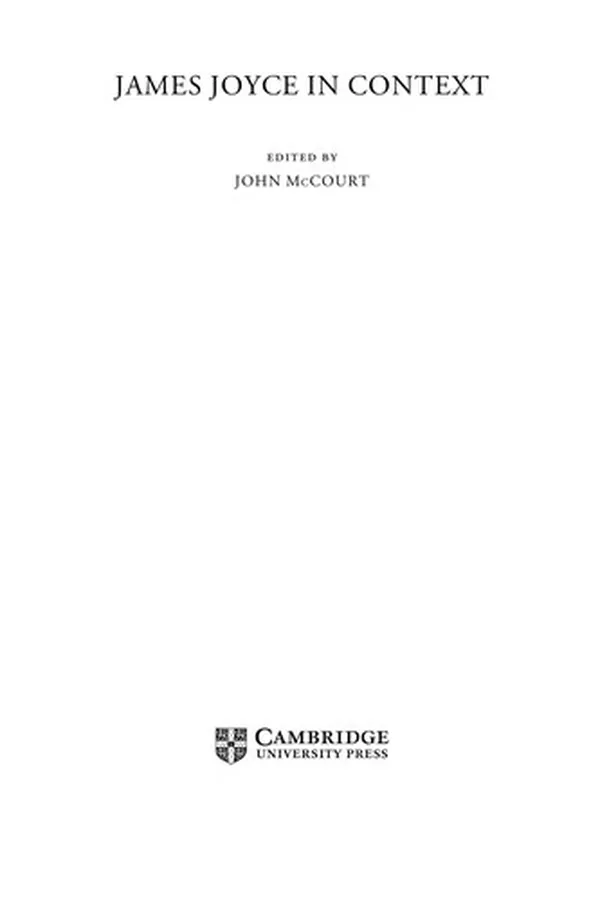 Capa de James Joyce in context