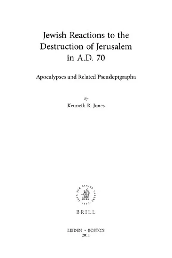 Capa de Jewish reactions to the destruction of Jerusalem in A.D. 70