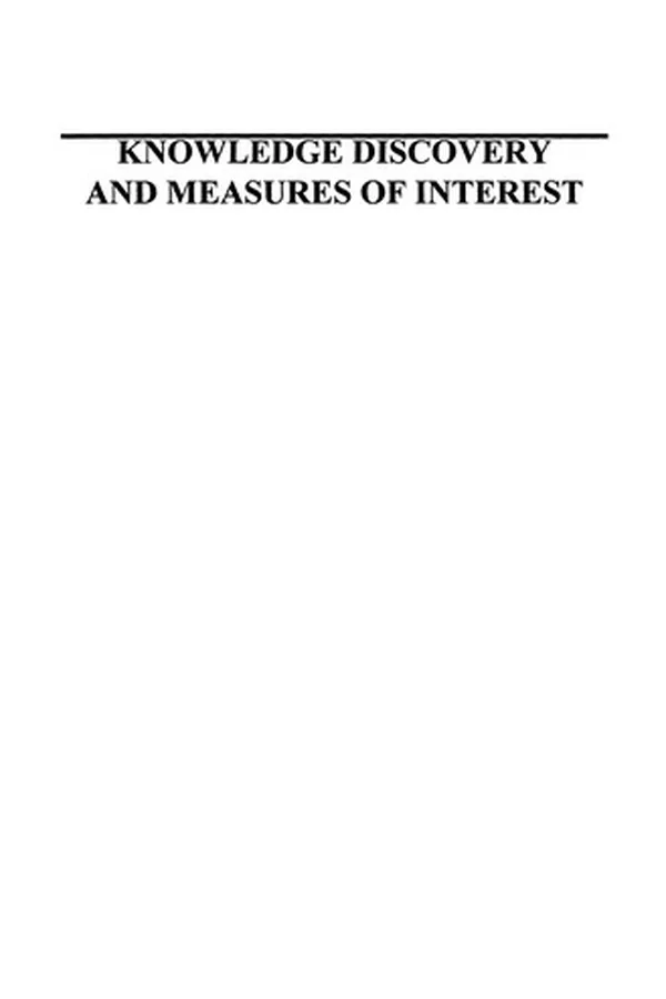 Capa de Knowledge Discovery and Measures of Interest