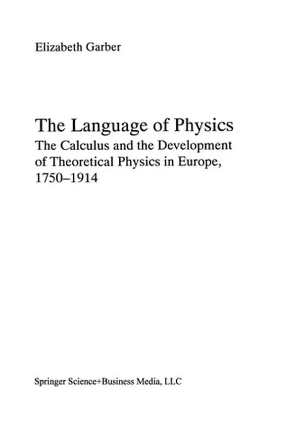 Capa de The Language of Physics