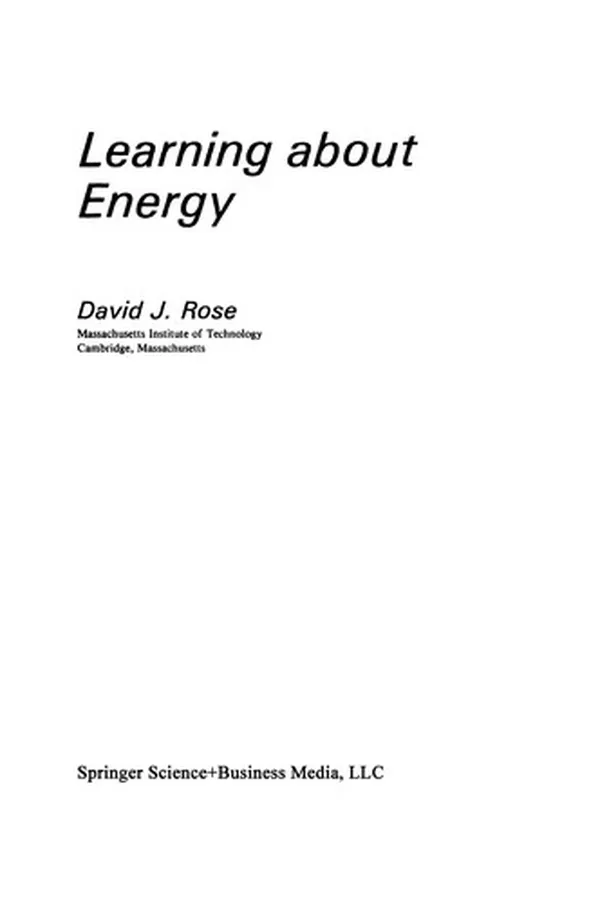 Capa de Learning about energy
