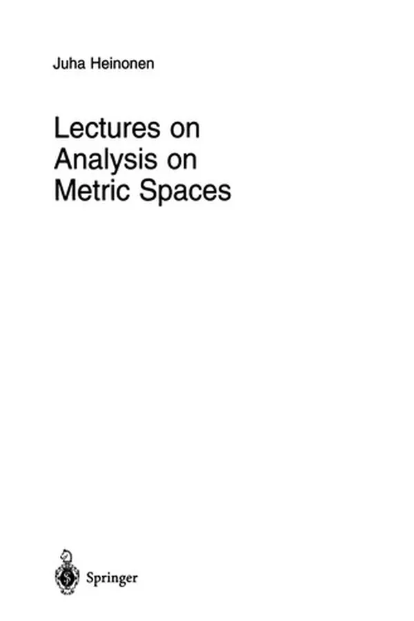 Capa de Lectures on Analysis on Metric Spaces