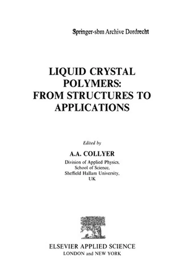 Cover of Liquid Crystal Polymers: From Structures to Applications