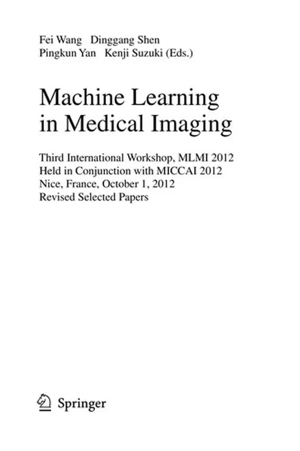 Cover of Machine Learning in Medical Imaging