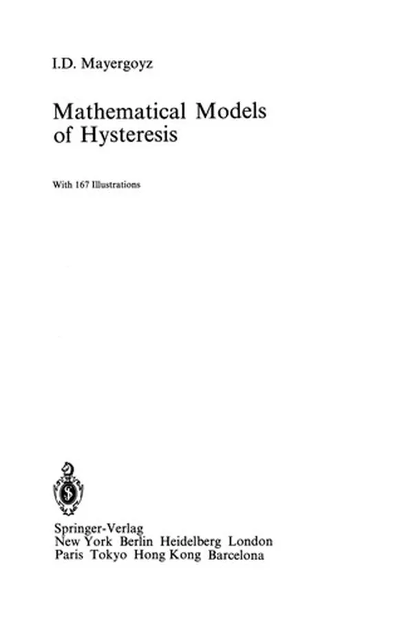 Capa de Mathematical Models of Hysteresis