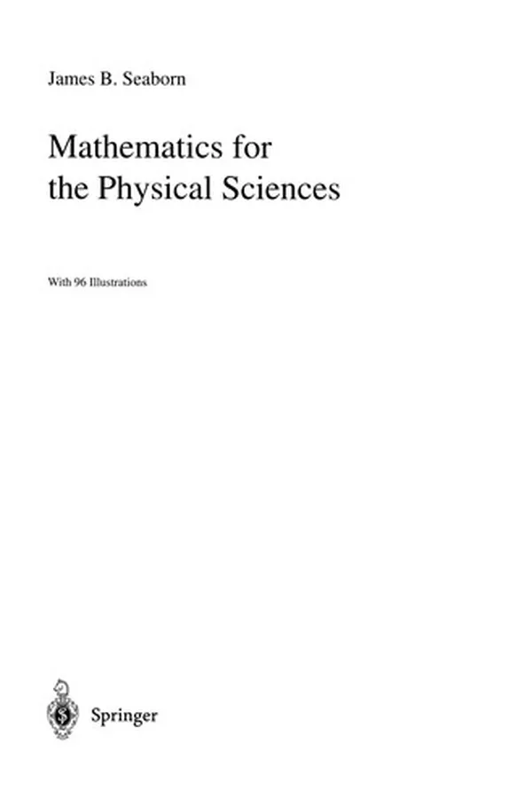 Capa de Mathematics for the Physical Sciences