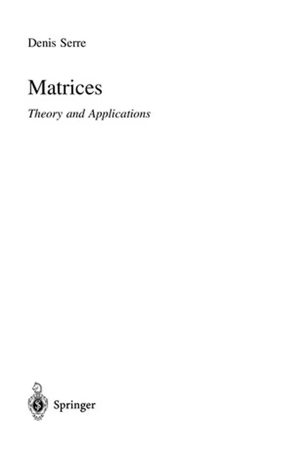 Cover of Matrices